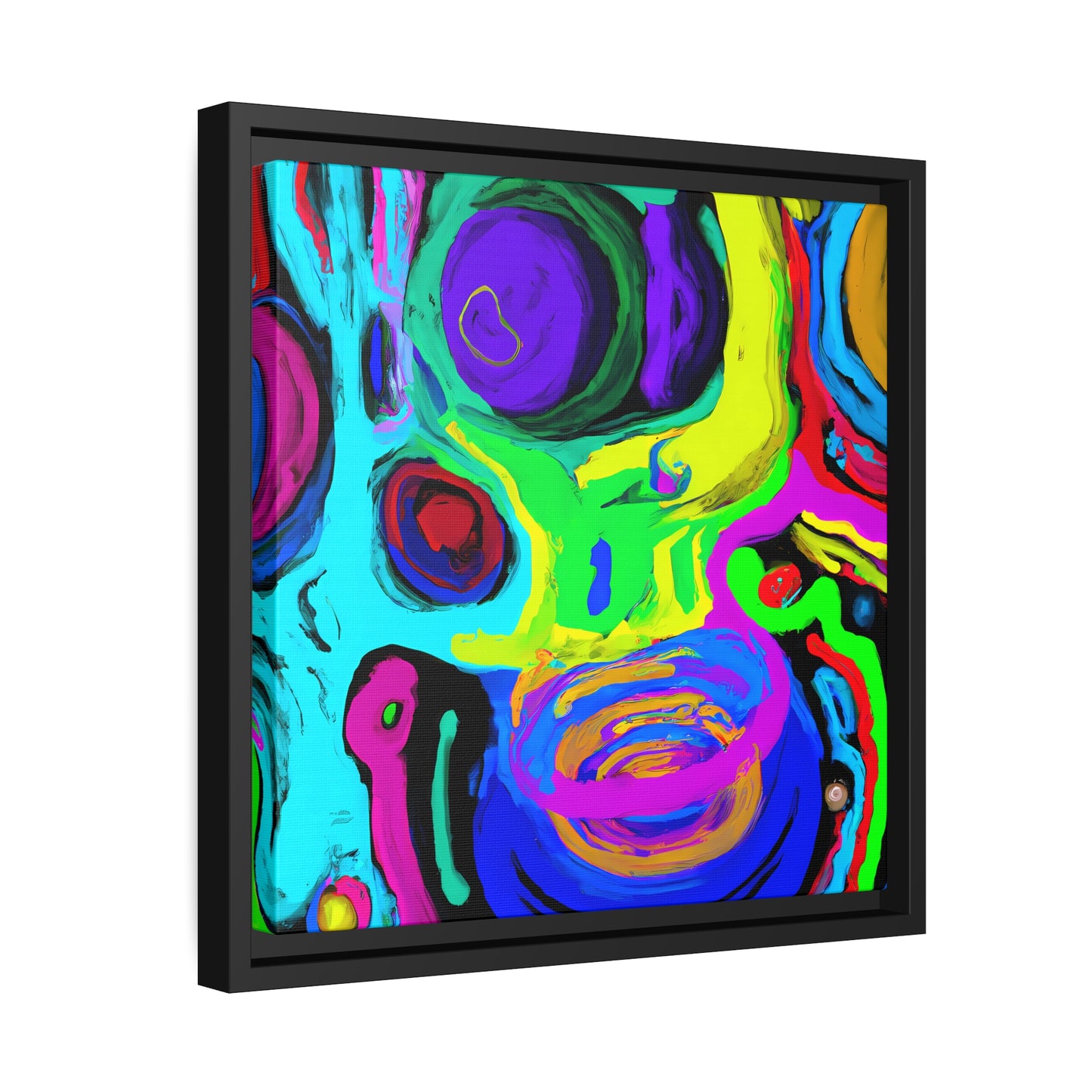 Fabstract 37 - on Framed Canvas