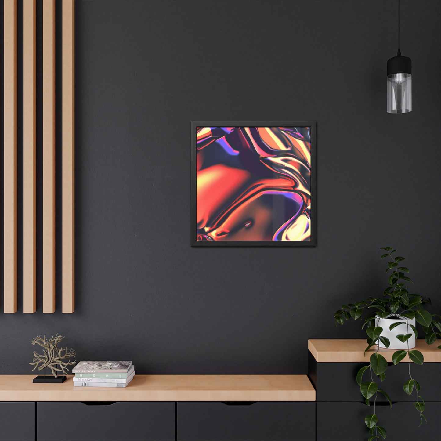 Neon Nexus 15 - on Framed Print