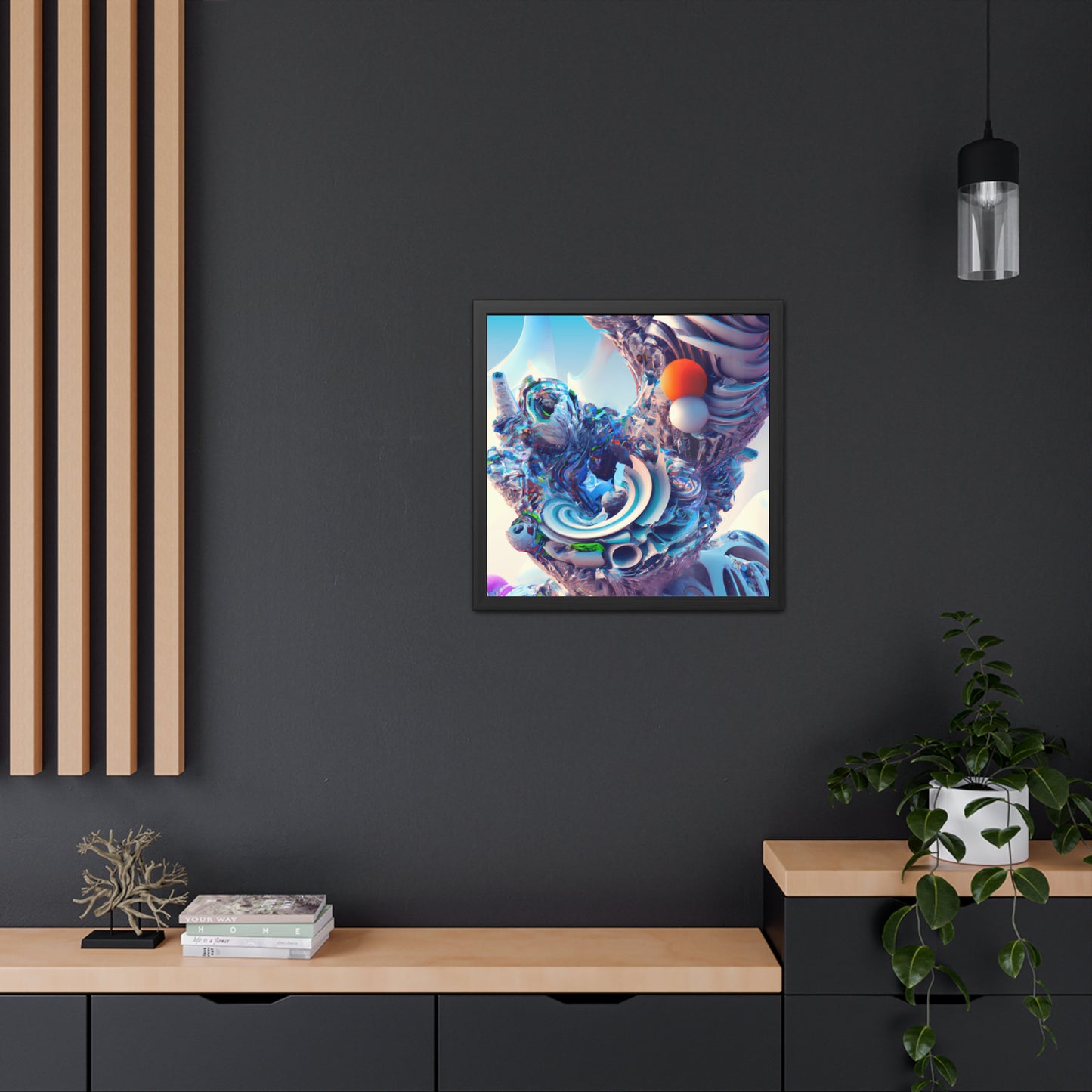 Temporal Flux 15 - on Framed Print