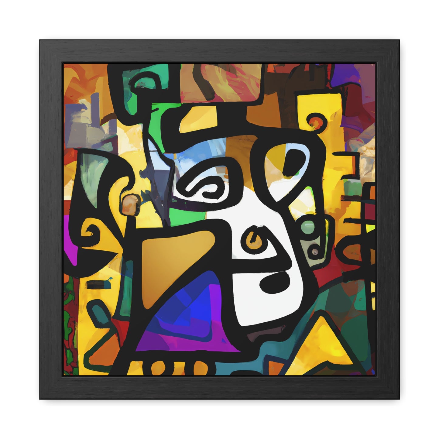 Fabstract 12 - on Framed Print