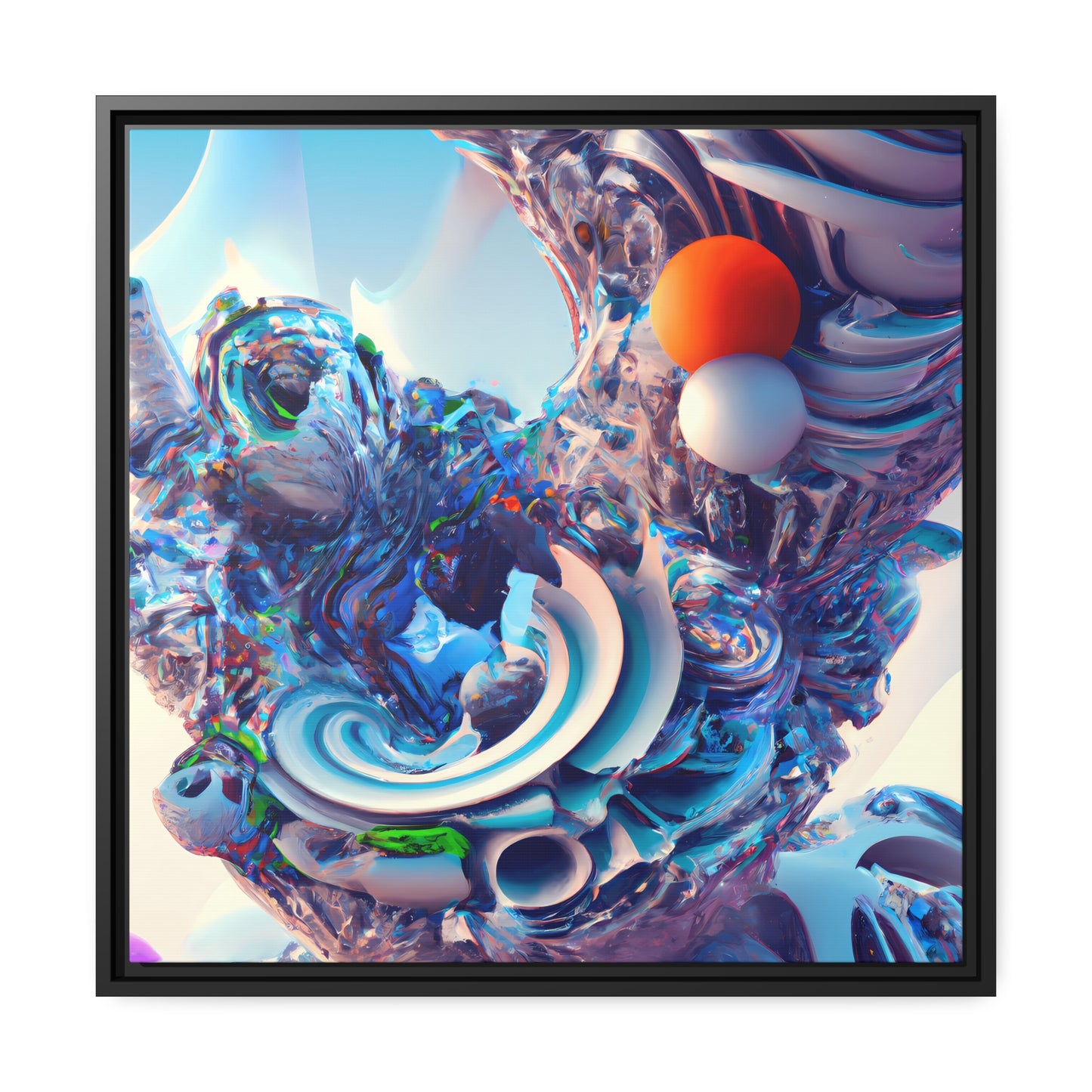 Temporal Flux 2 - on Framed Canvas