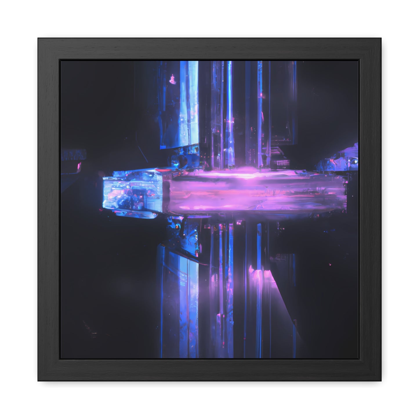 Neon Nexus 16 - on Framed Print