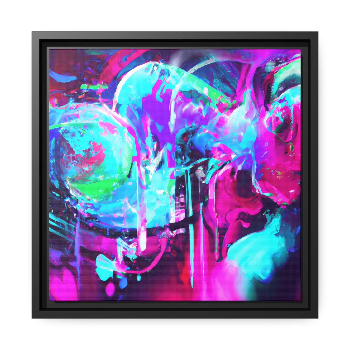 Future Graffiti 25 - on Framed Canvas