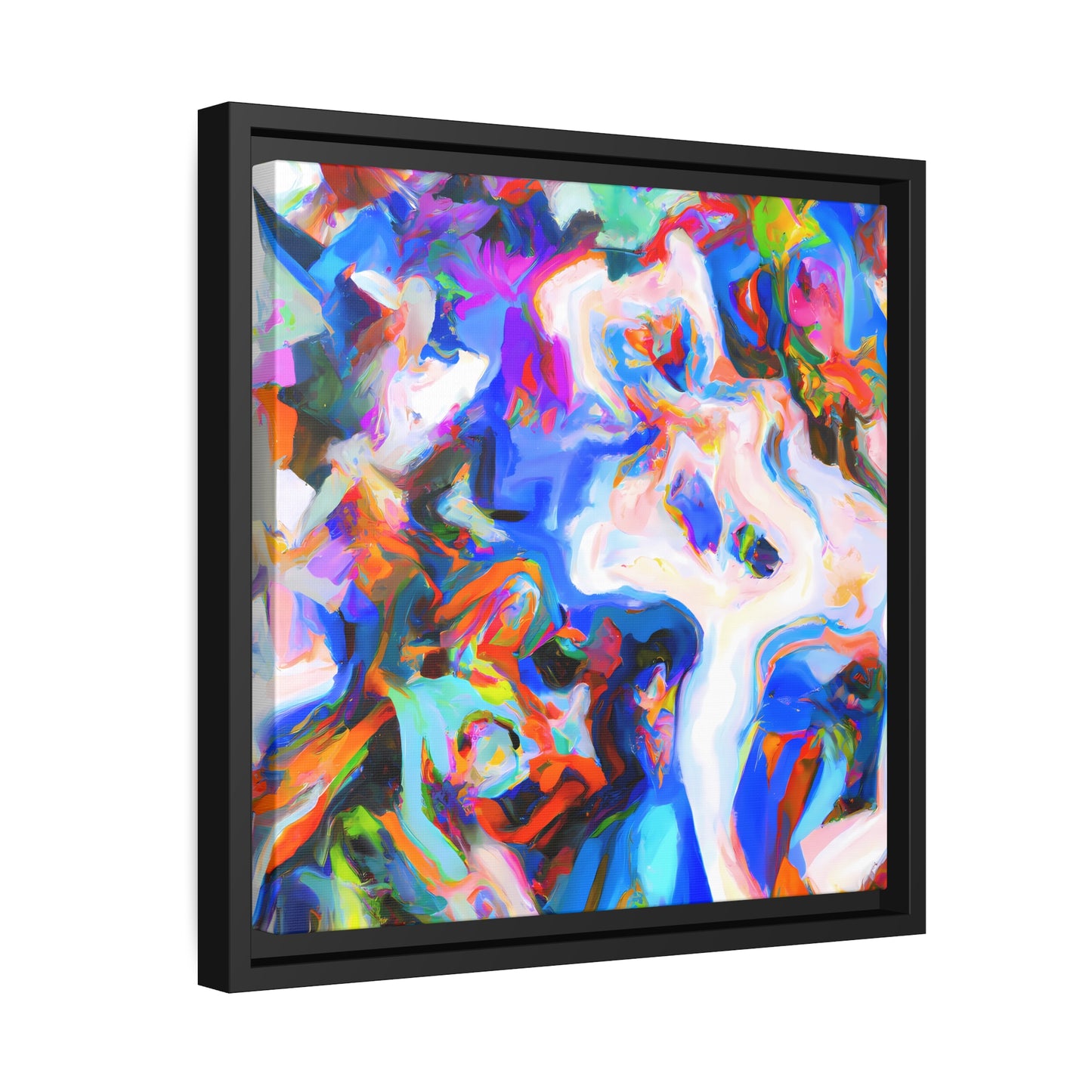 Fabstract 97 - on Framed Canvas