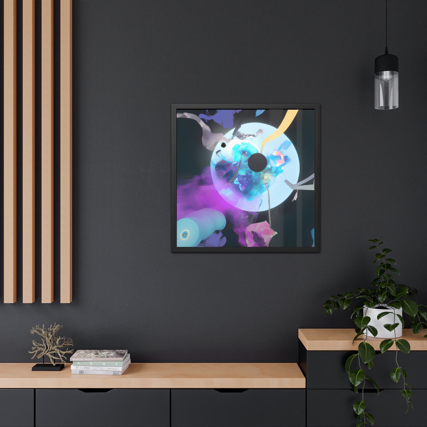 Neon Nexus 1 - on Framed Print