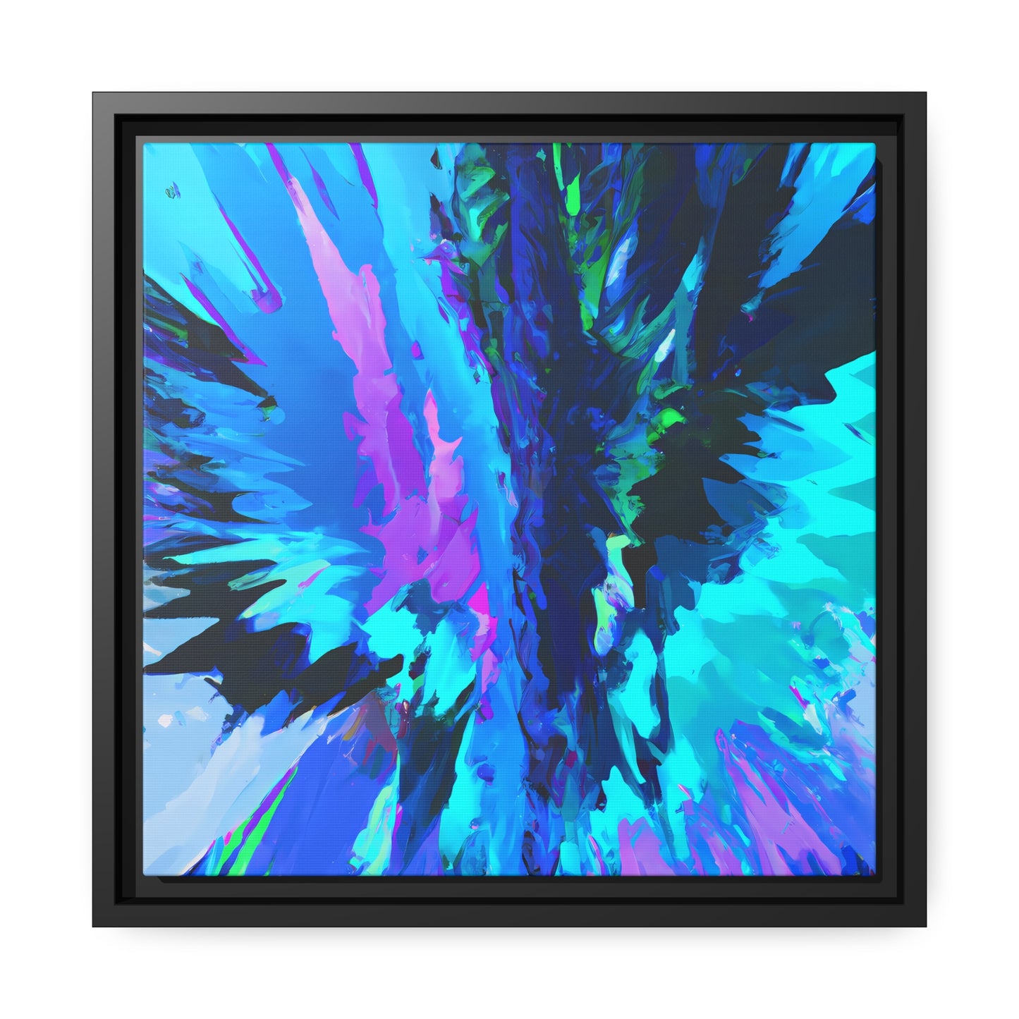 Fabstract 77 - on Framed Canvas