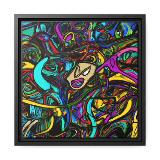 Fabstract 82 - on Framed Canvas