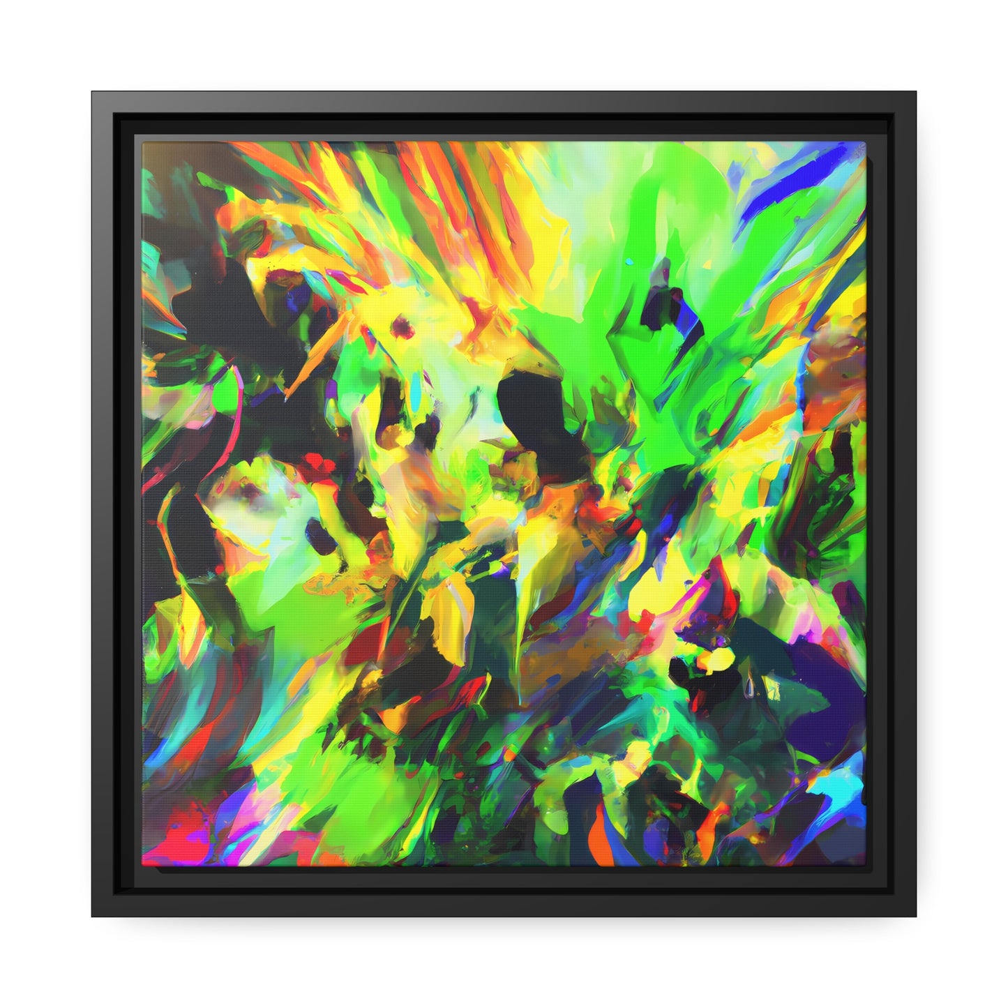 Fabstract 85 - on Framed Canvas