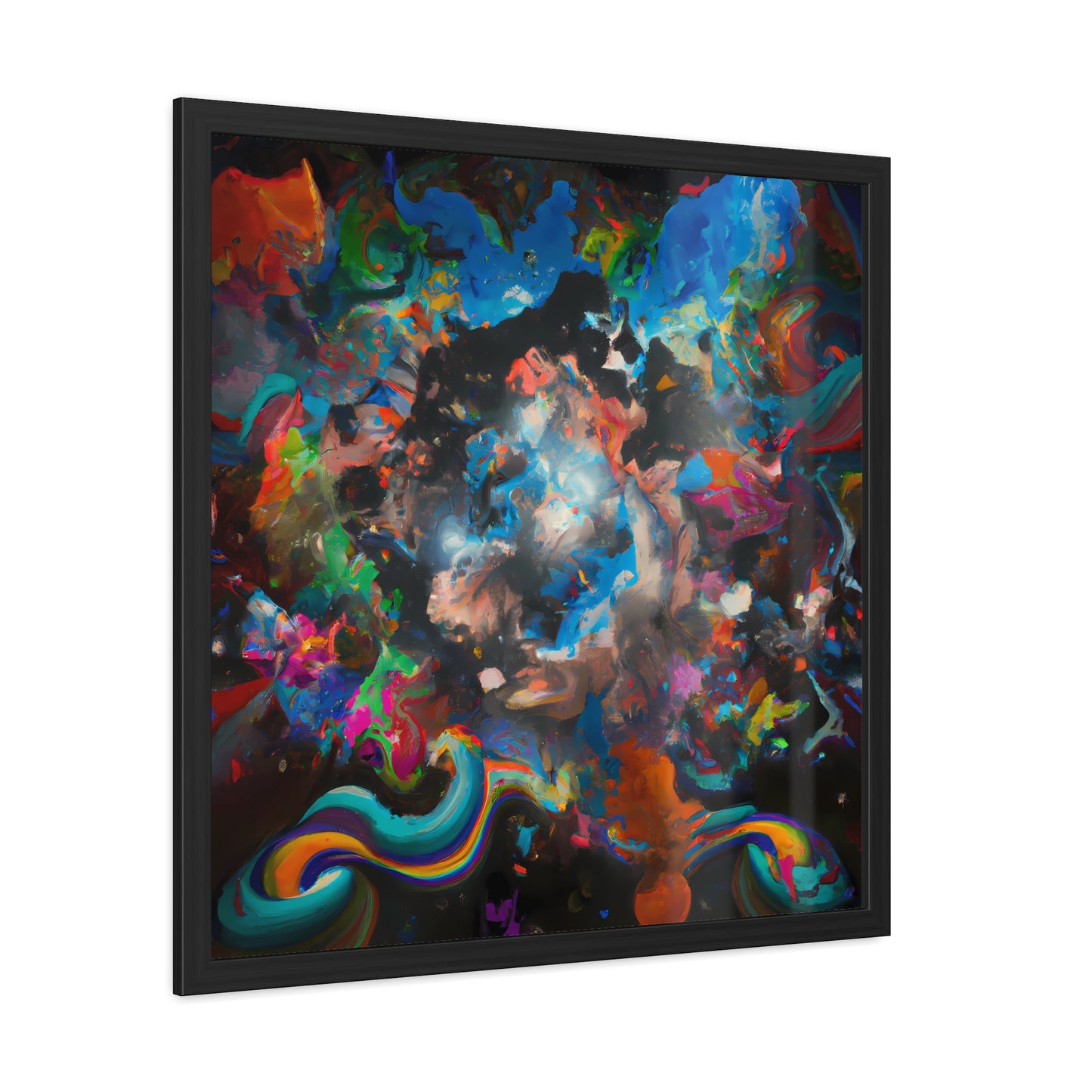 Fabstract 104 - on Framed Print