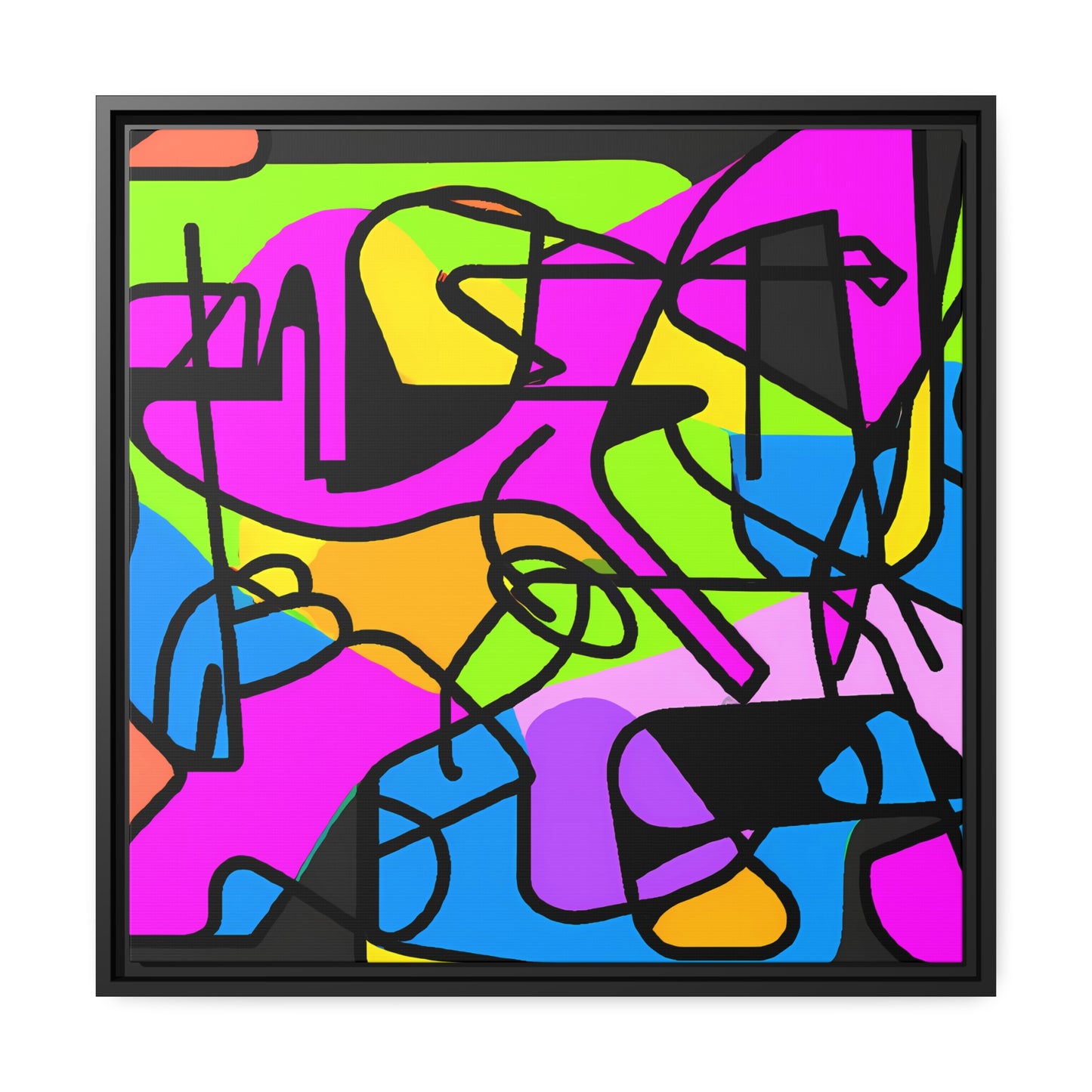 Fabstract 3 - on Framed Canvas