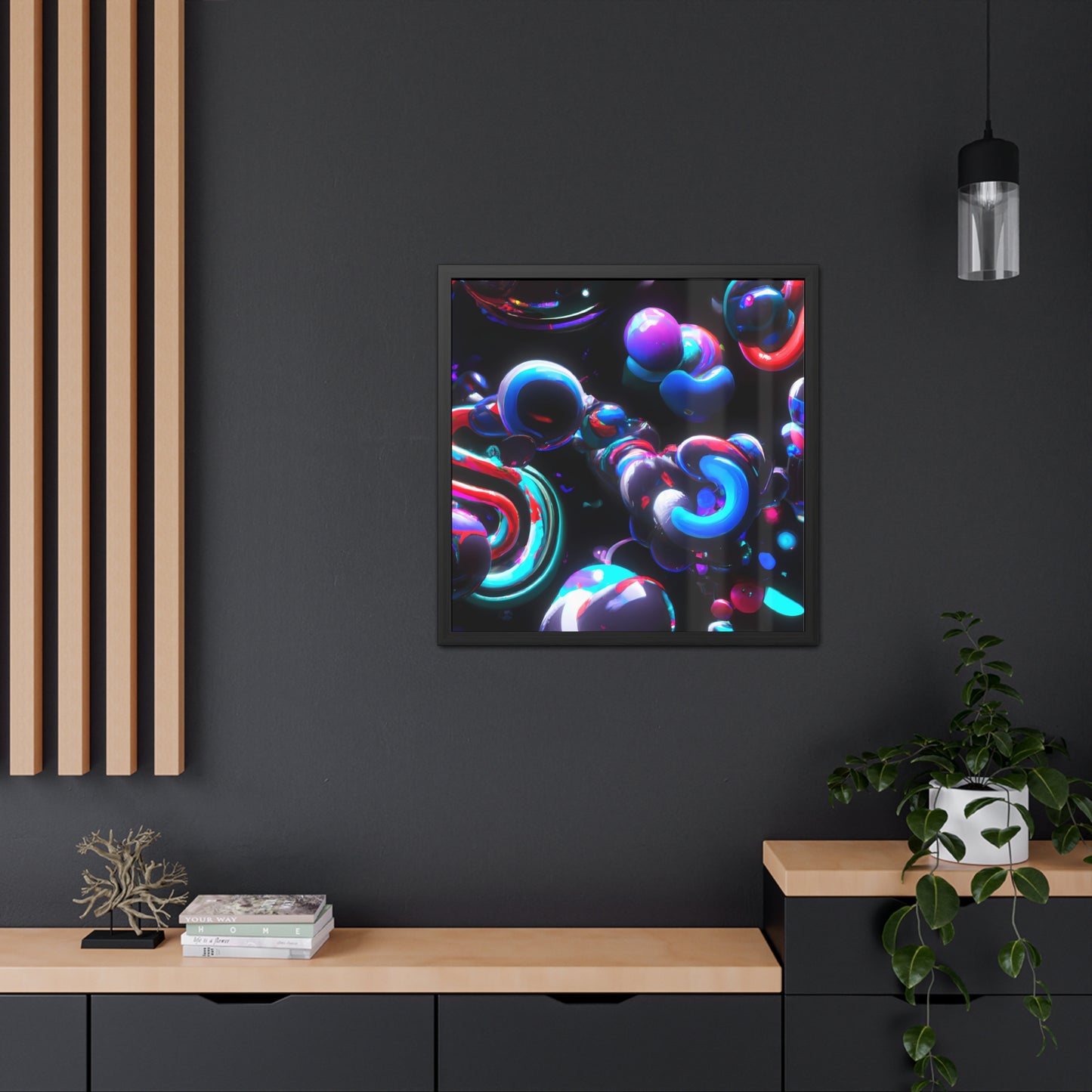 Temporal Flux 19 - on Framed Print