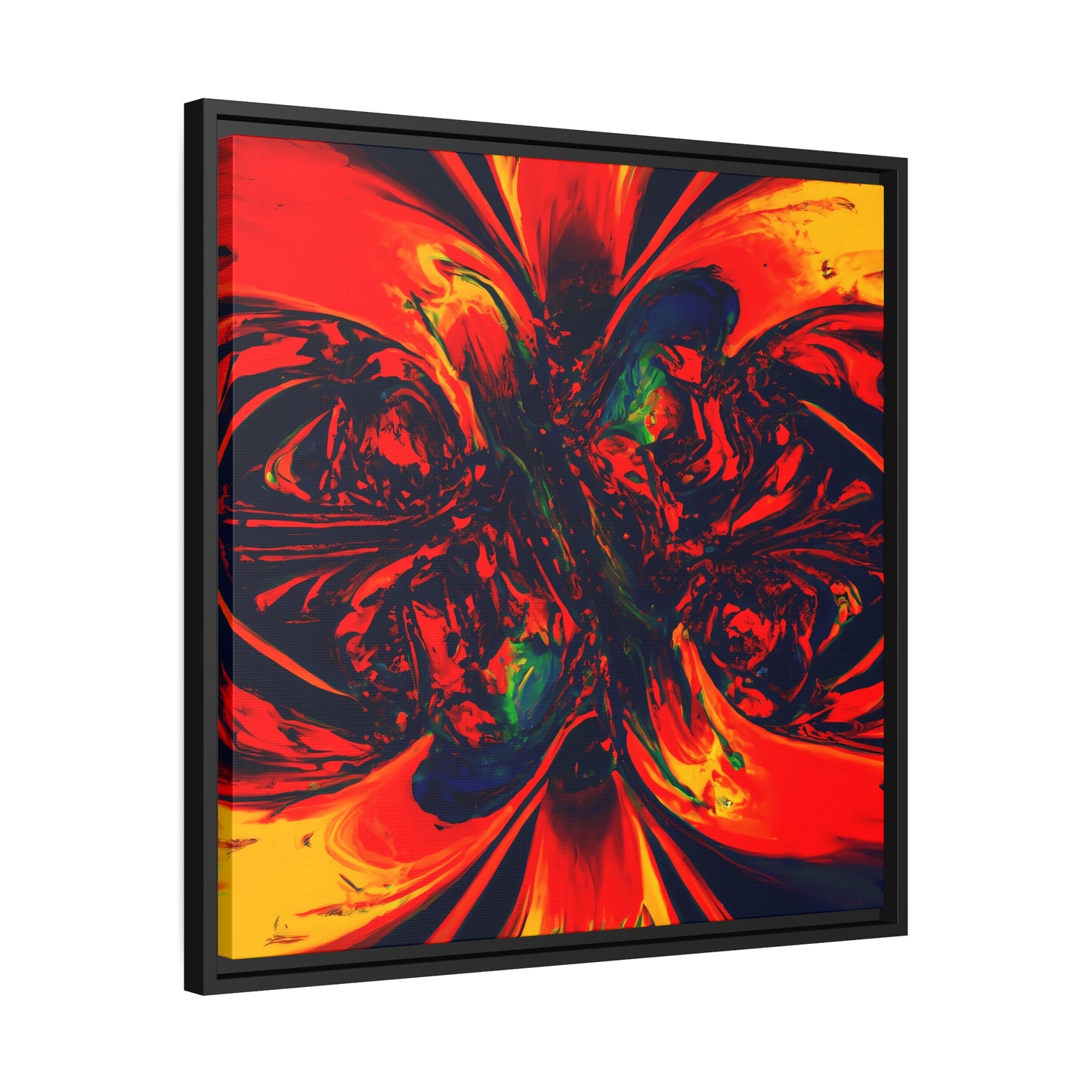 Fabstract 69 - on Framed Canvas