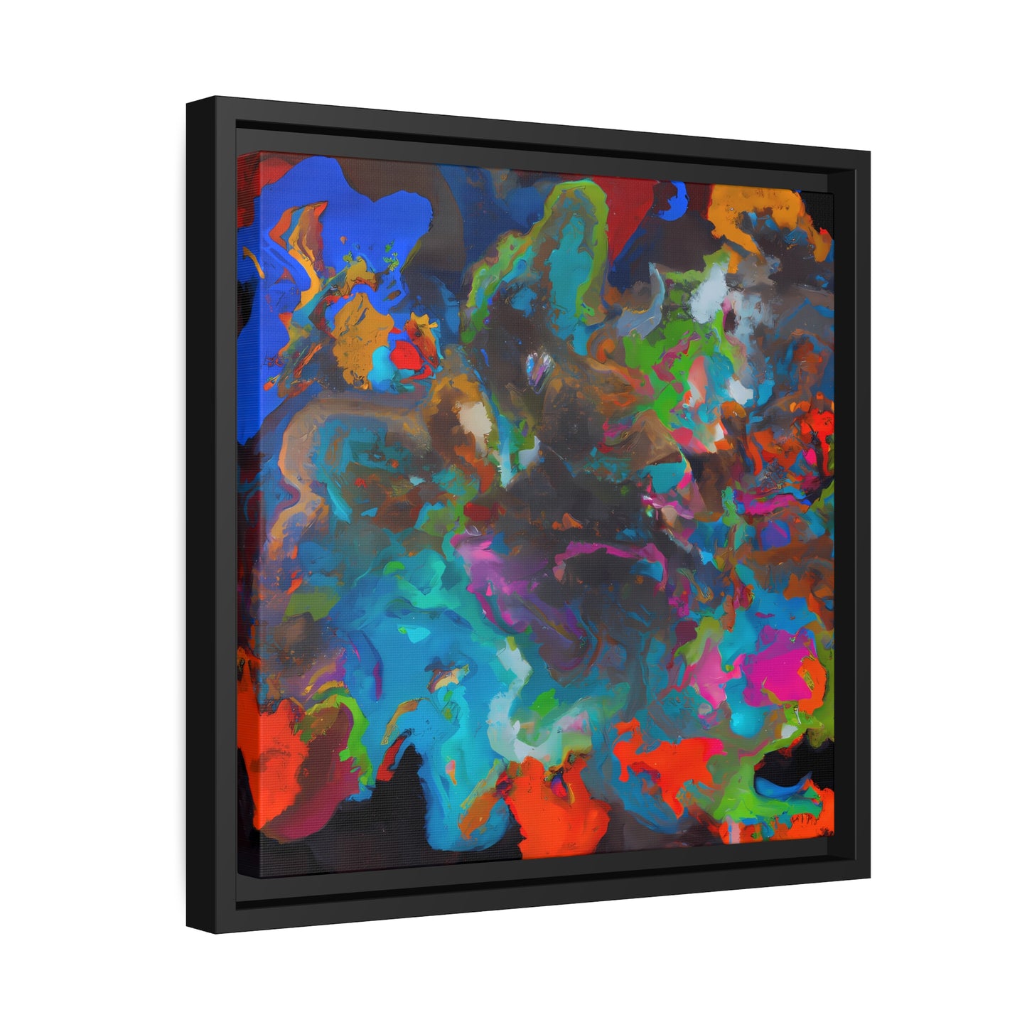 Fabstract 79 - on Framed Canvas