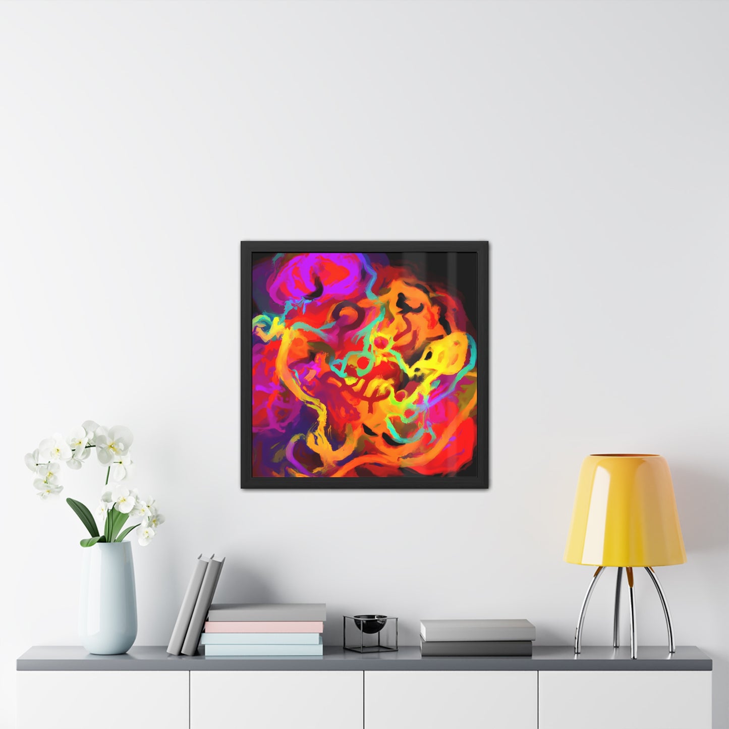 Fabstract 45 - on Framed Print