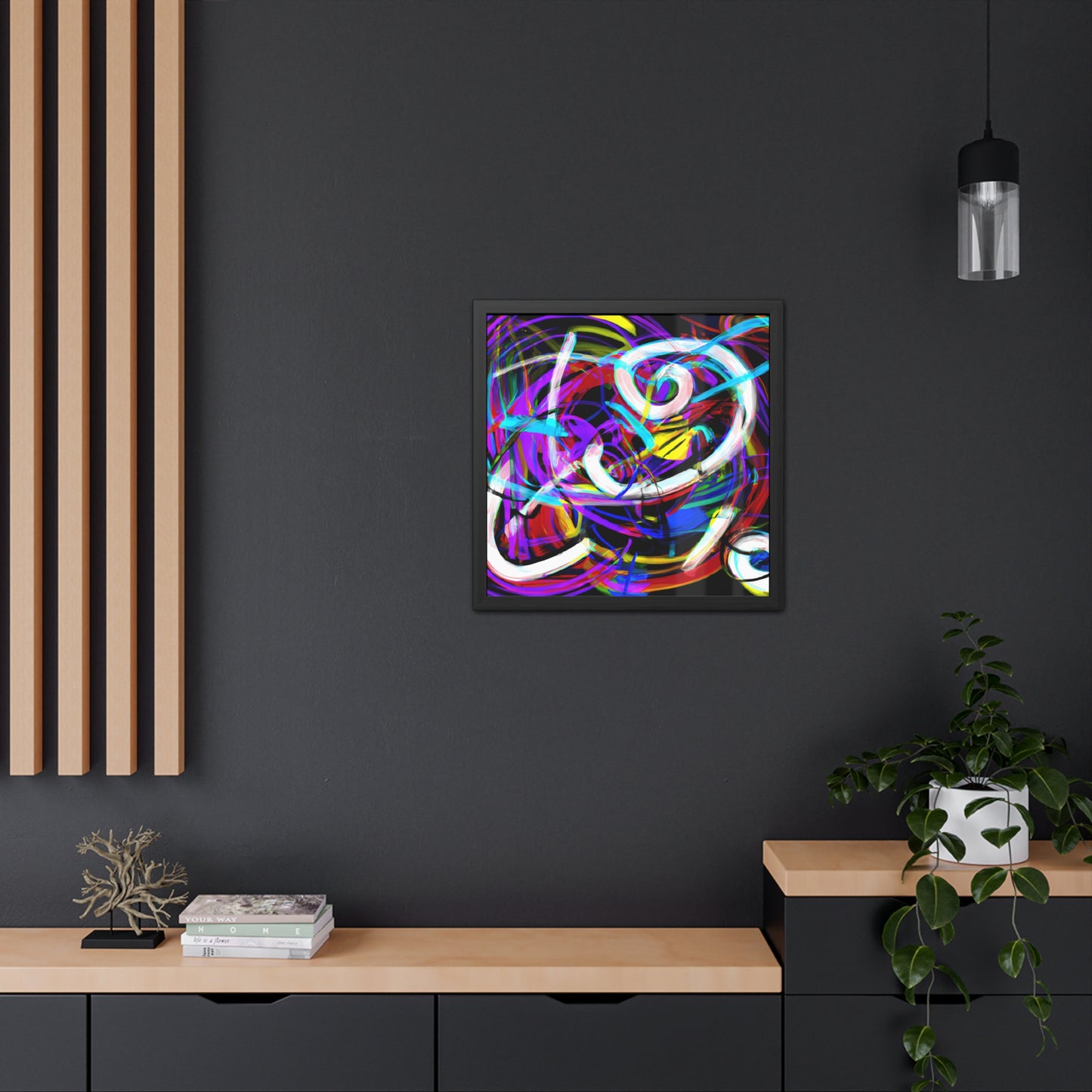 Fabstract 55 - on Framed Print