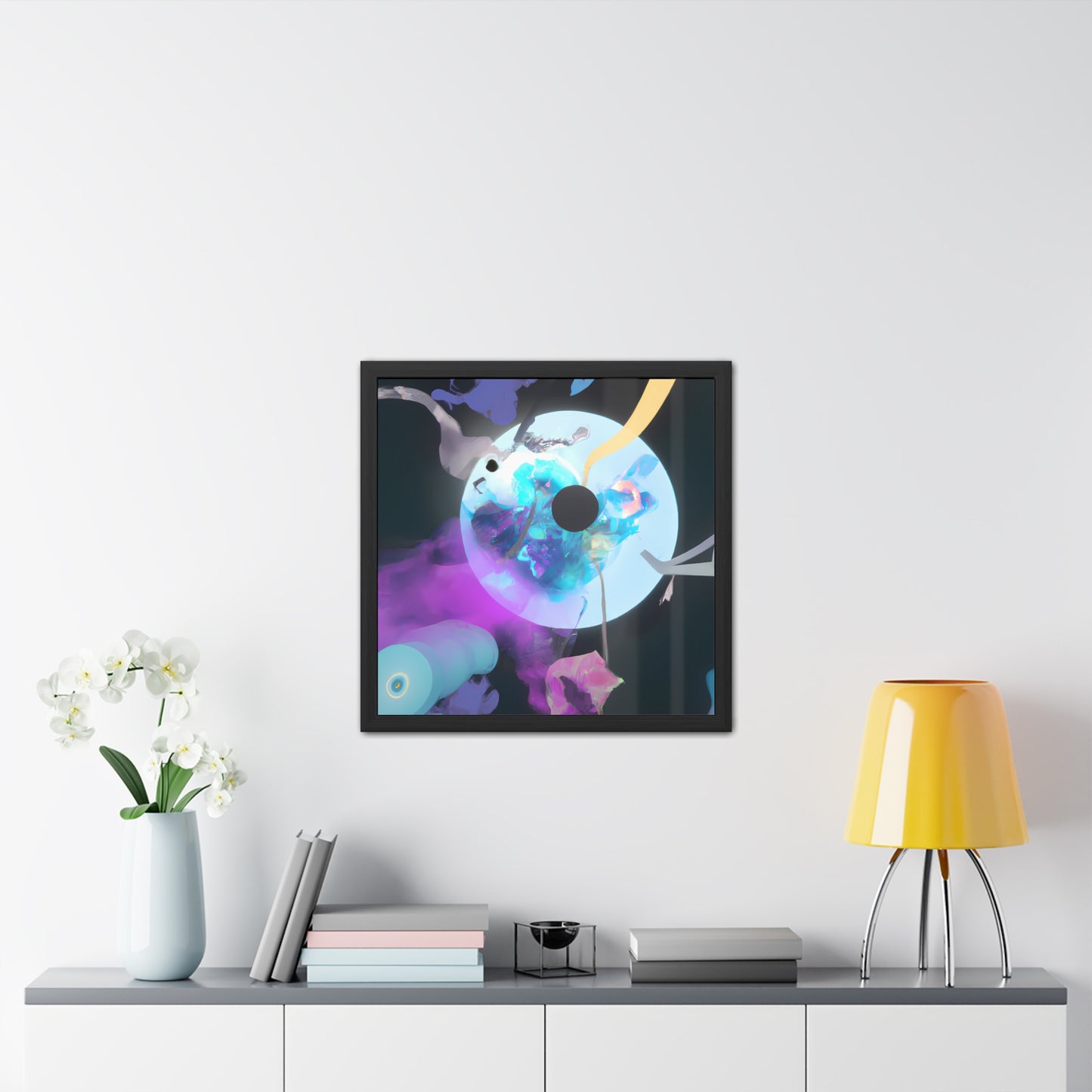 Neon Nexus 1 - on Framed Print