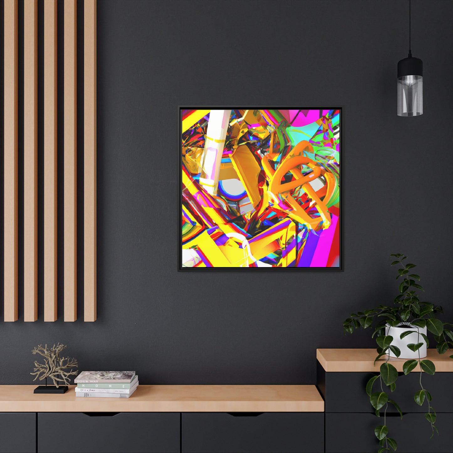 Future Graffiti 26 - on Framed Canvas