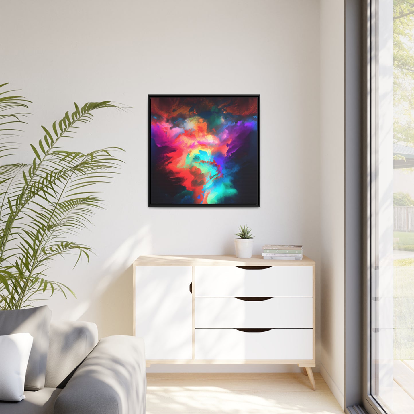 Quantum Euphoria 18 - on Framed Canvas