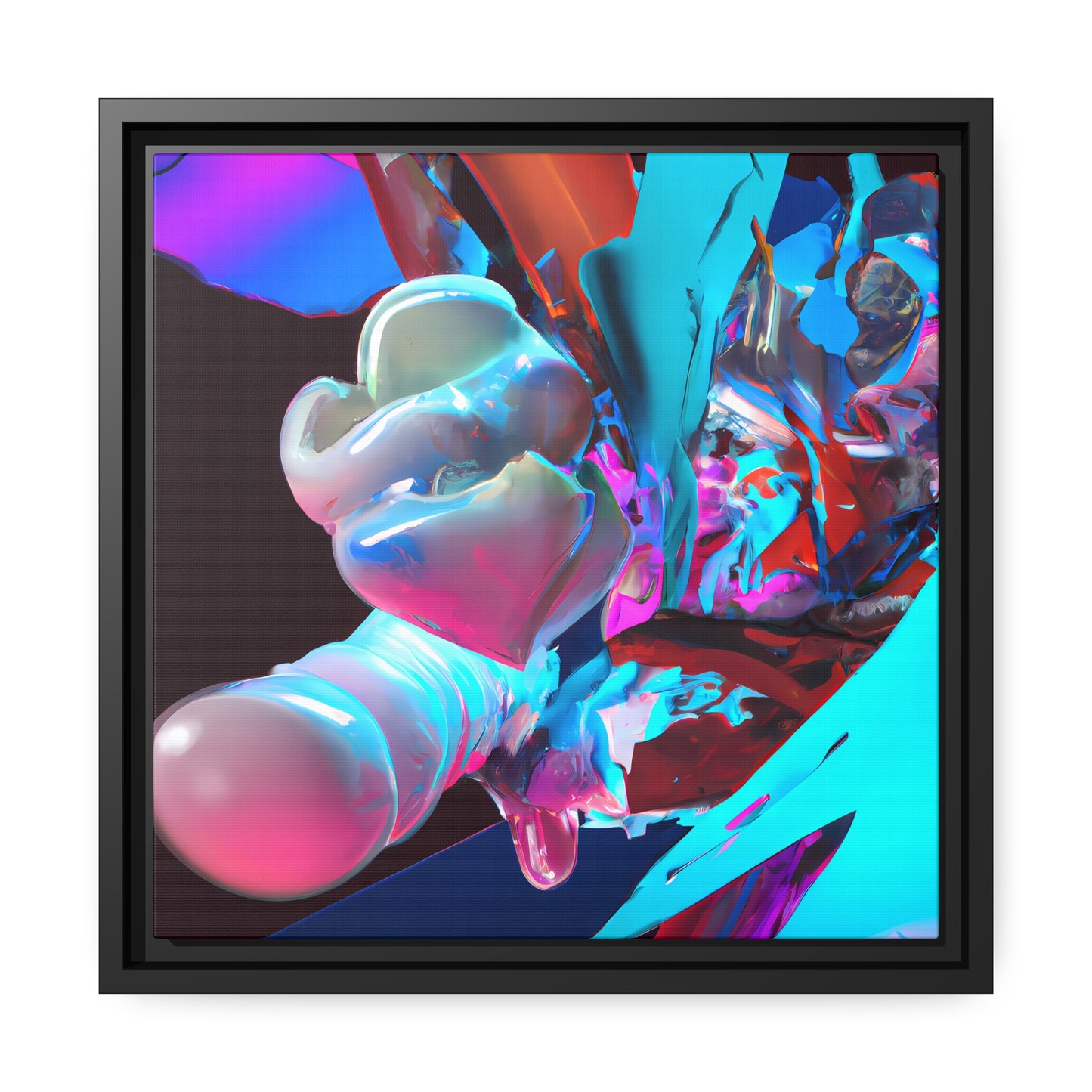 Temporal Flux 18 - on Framed Canvas