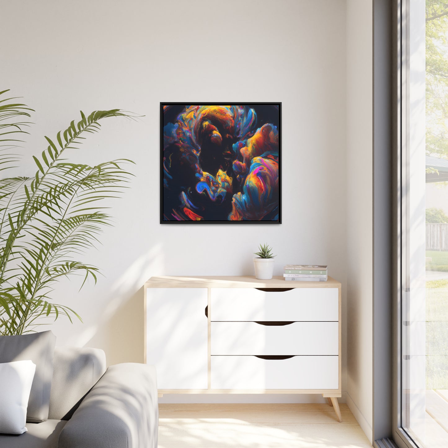 Quantum Euphoria 15 - on Framed Canvas