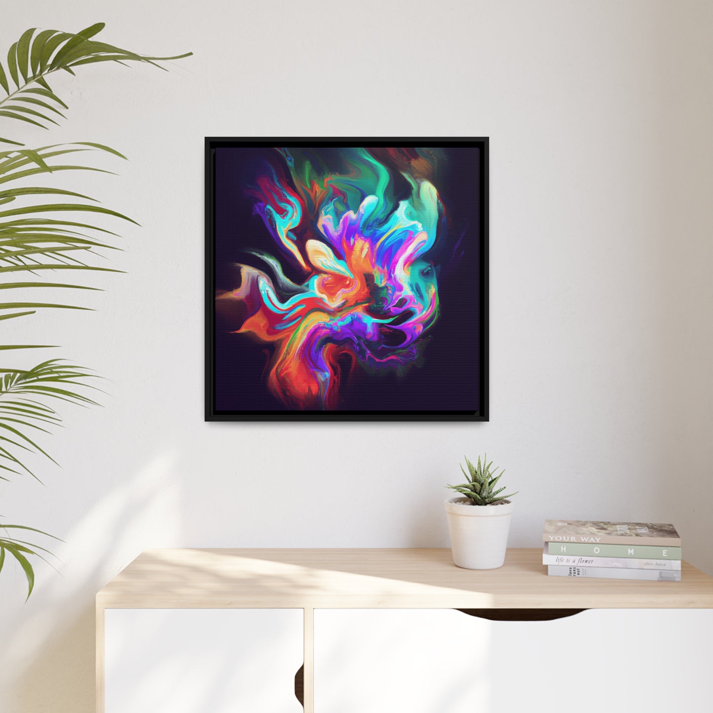 Quantum Euphoria 1 - on Framed Canvas