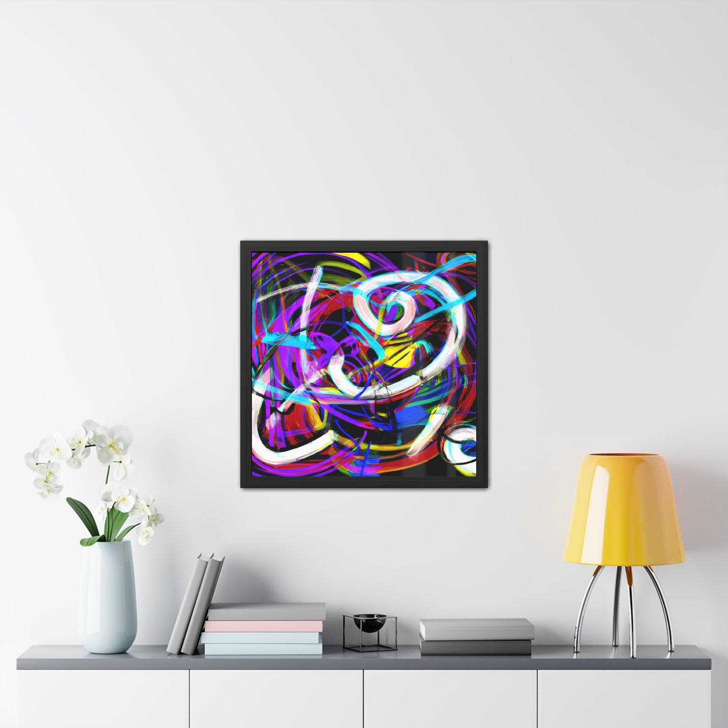 Fabstract 55 - on Framed Print