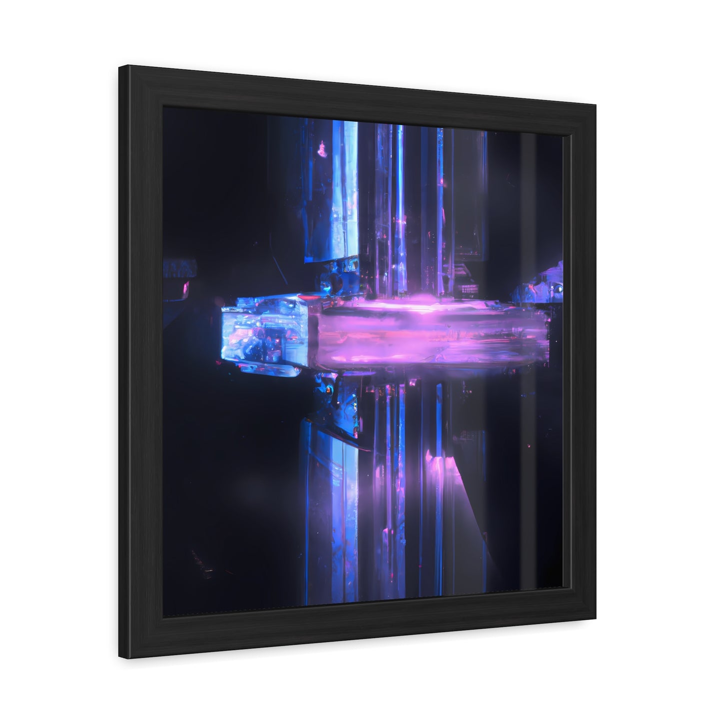 Neon Nexus 16 - on Framed Print