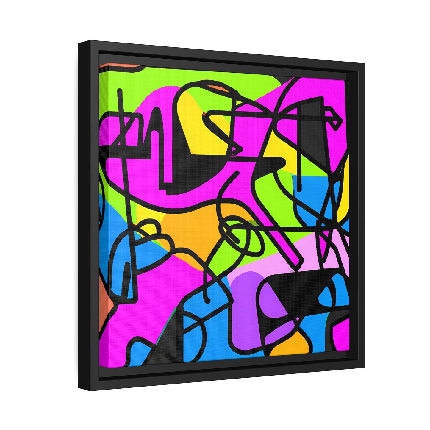 Fabstract 3 - on Framed Canvas