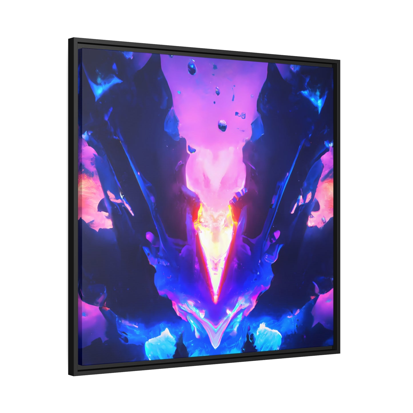 Neon Nexus 11 - on Framed Canvas