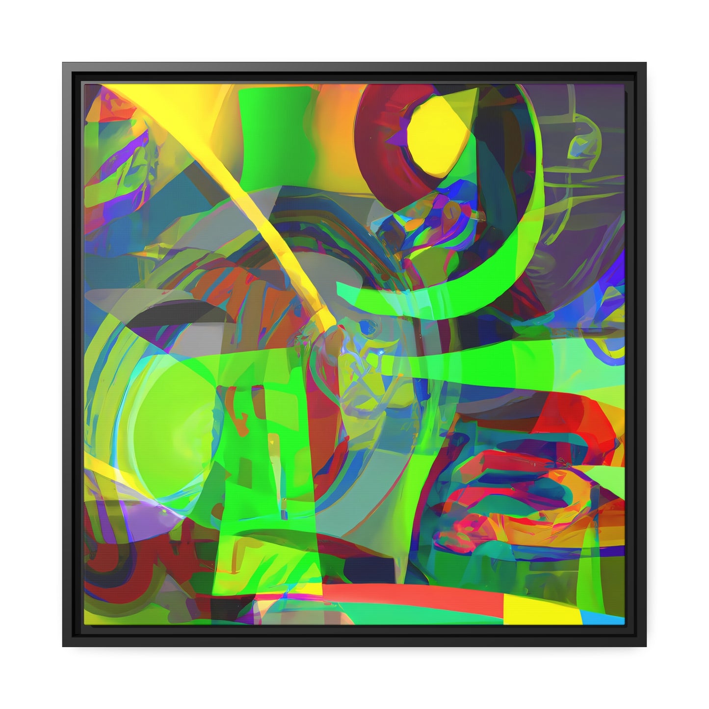 Future Graffiti 12 - on Framed Canvas