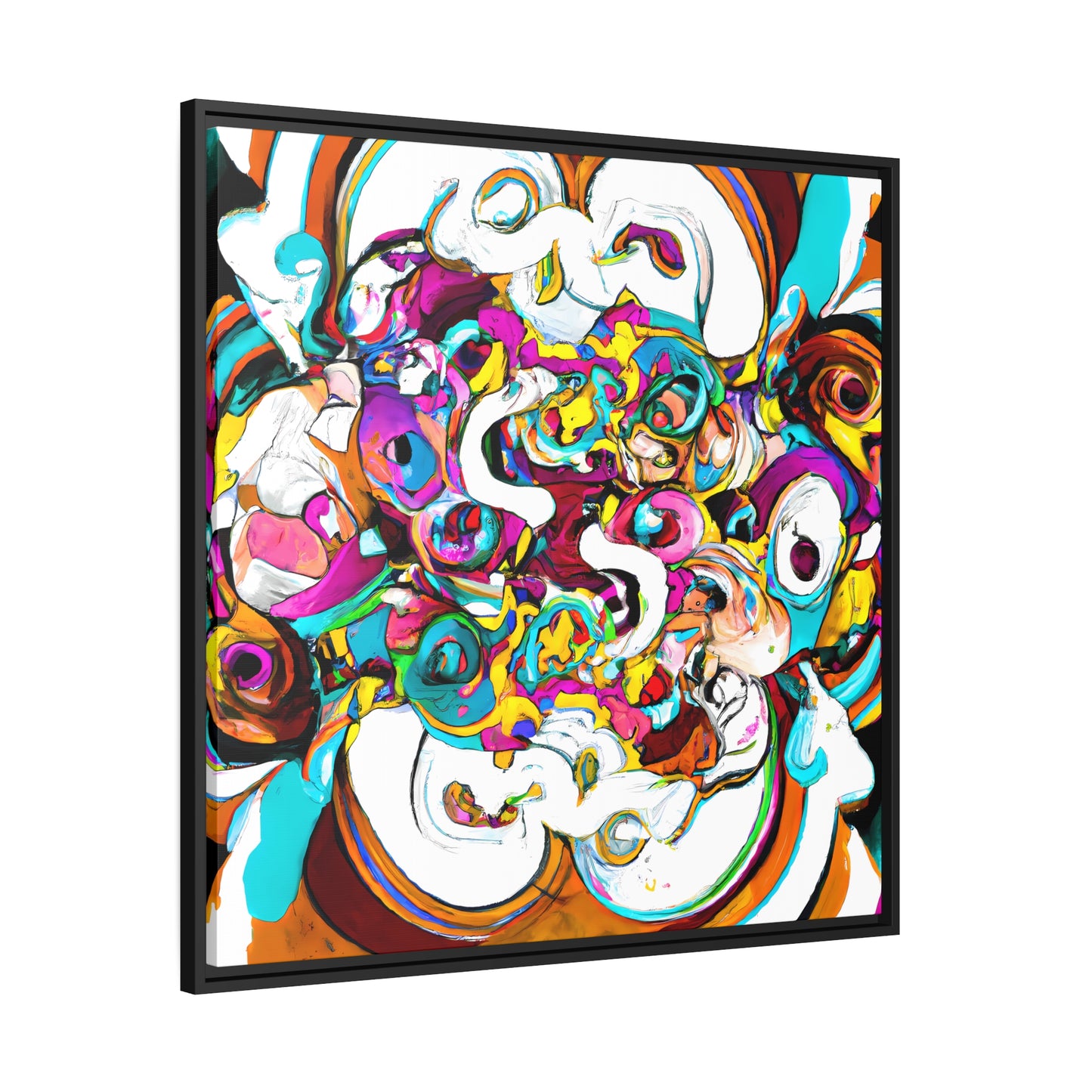 Fabstract 72 - on Framed Canvas