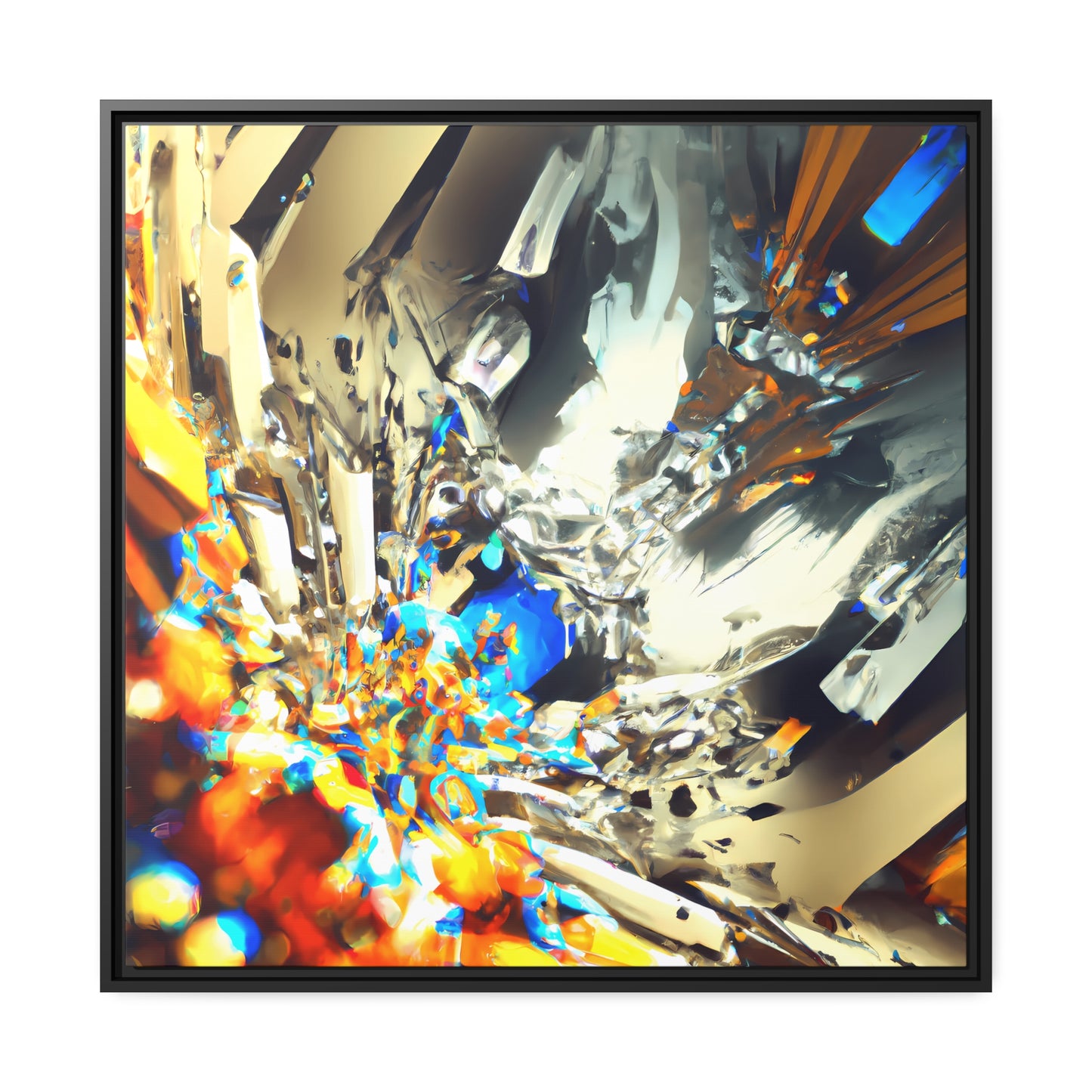 Temporal Flux 6 - on Framed Canvas