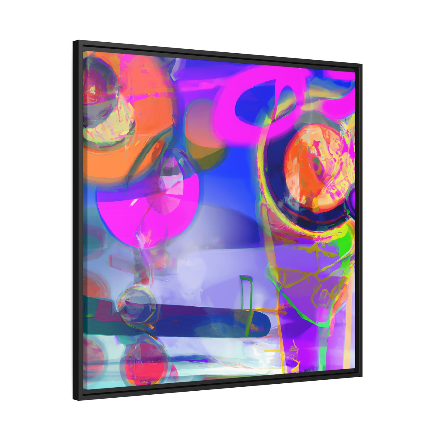 Future Graffiti 10 - on Framed Canvas