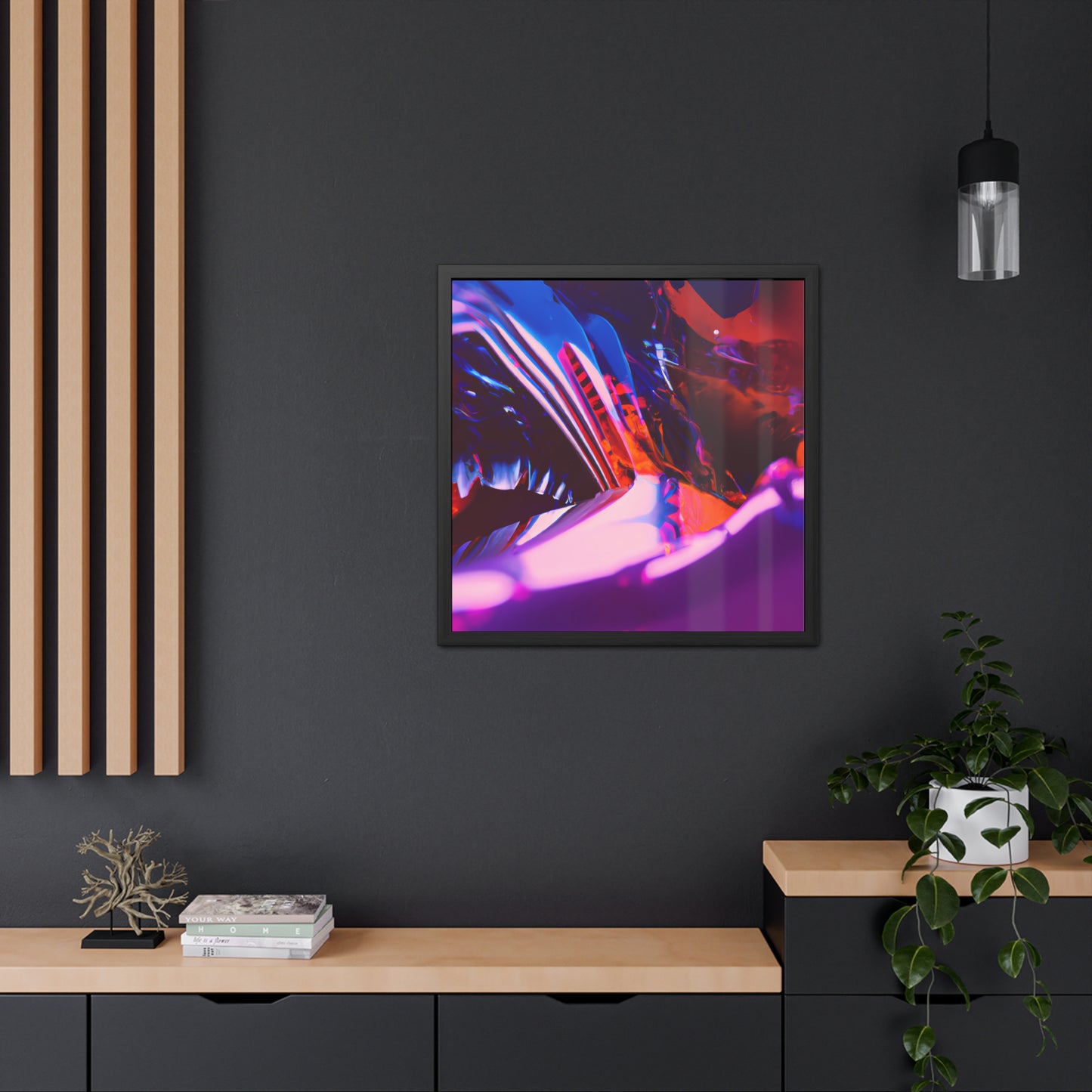 Neon Nexus 14 - on Framed Print