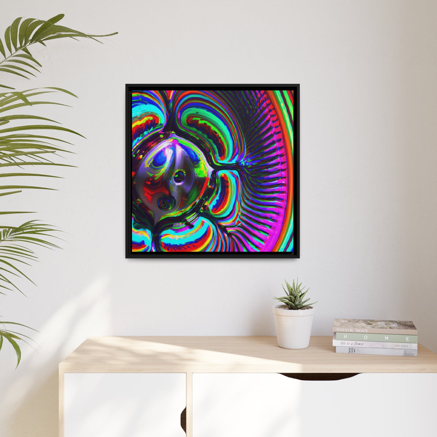 Neon Nexus 6 - on Framed Canvas