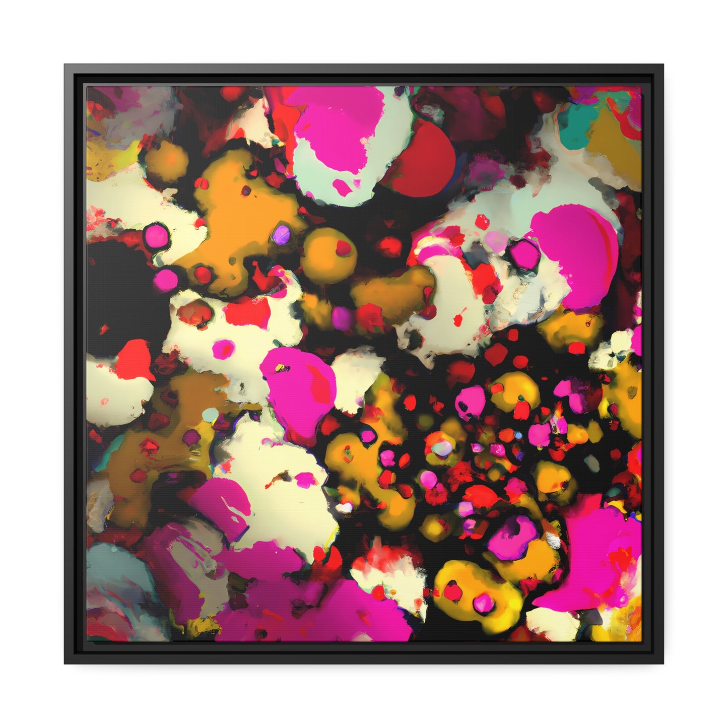 Fabstract 60 - on Framed Canvas