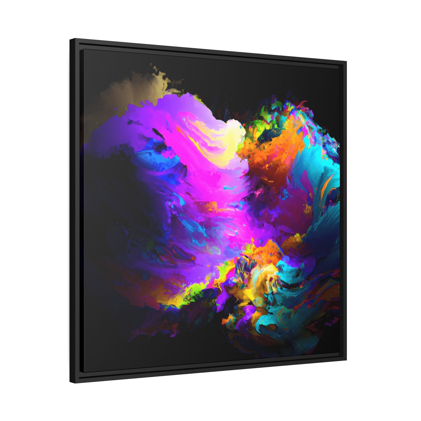 Fabstract 18 - on Framed Canvas