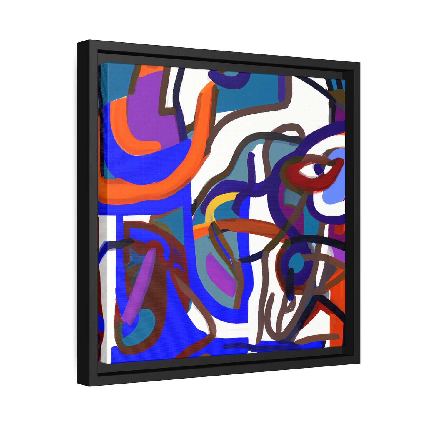 Fabstract 15 - on Framed Canvas