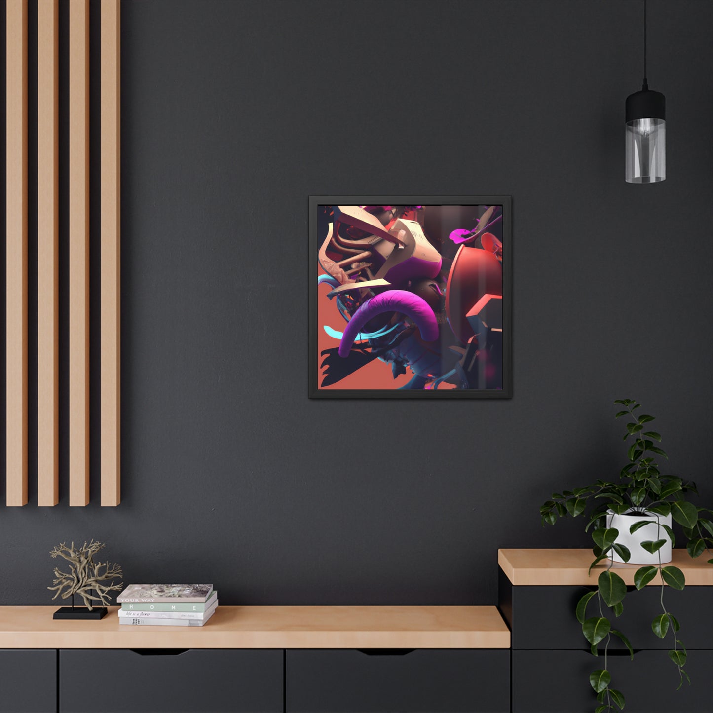 Temporal Flux 13 - on Framed Print