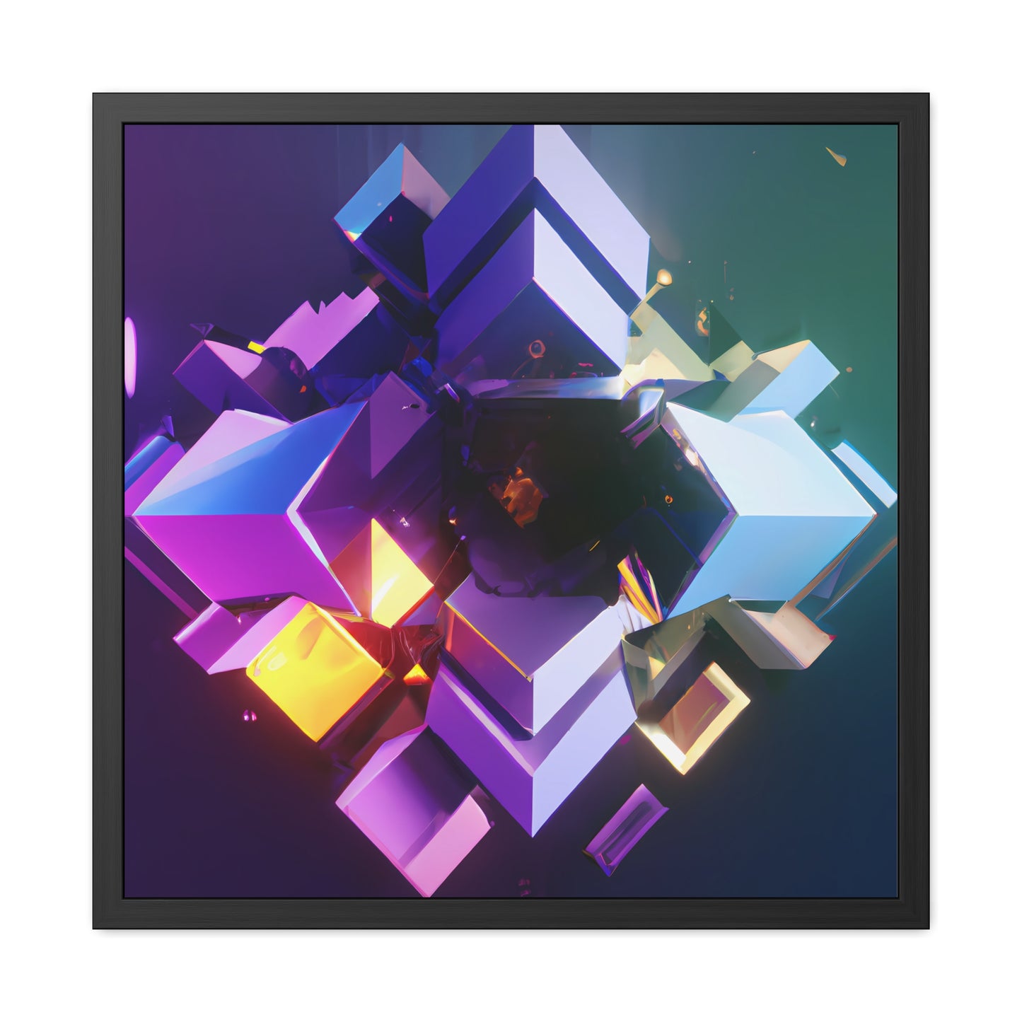 Temporal Flux 6 - on Framed Print