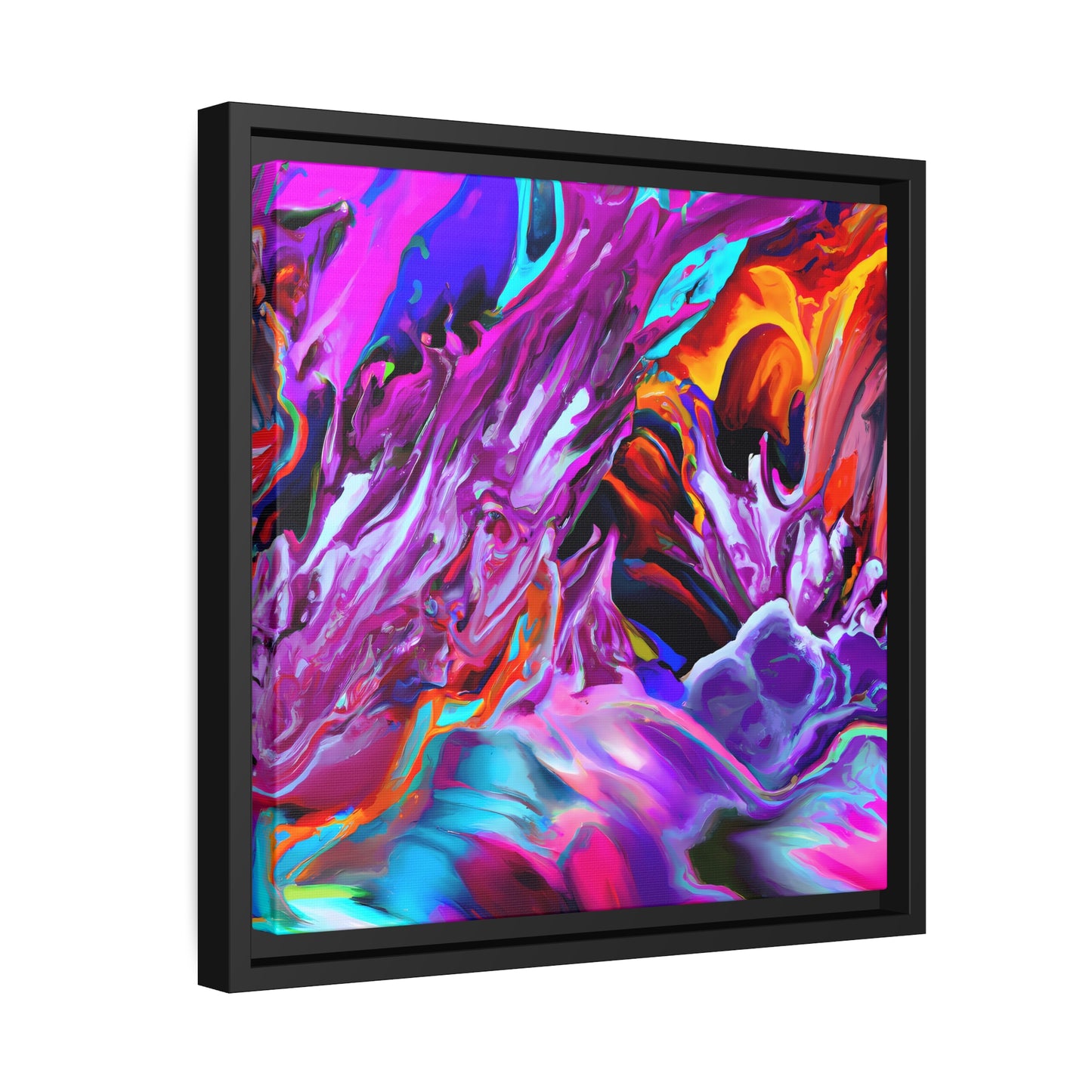 Fabstract 87 - on Framed Canvas