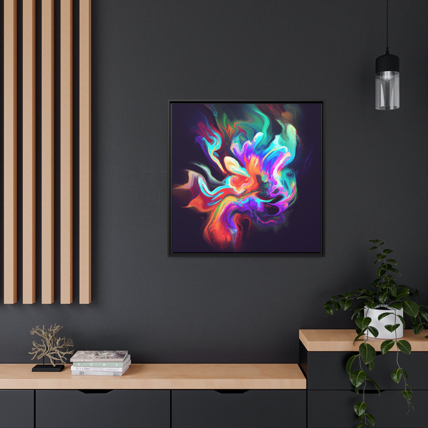 Quantum Euphoria 1 - on Framed Canvas