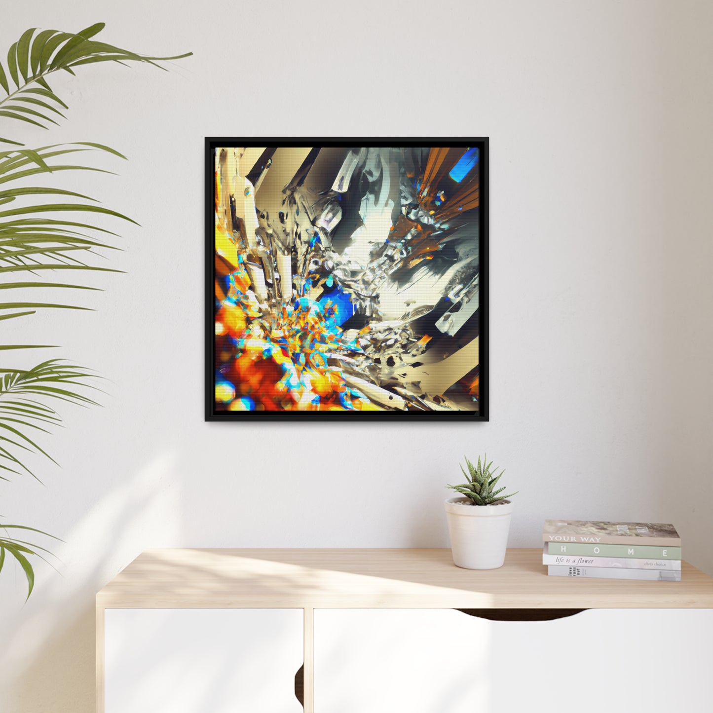 Temporal Flux 6 - on Framed Canvas