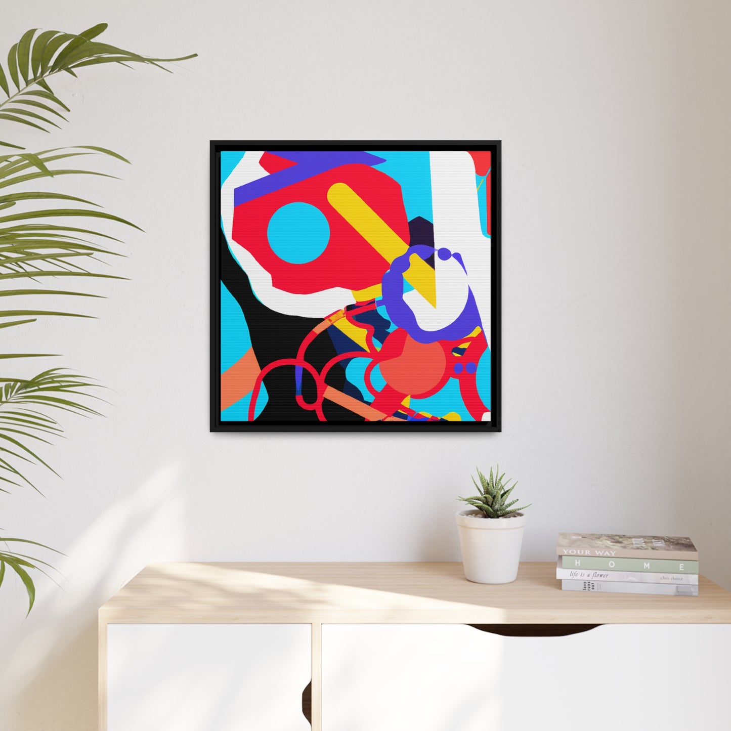 Fabstract 4 - on Framed Canvas