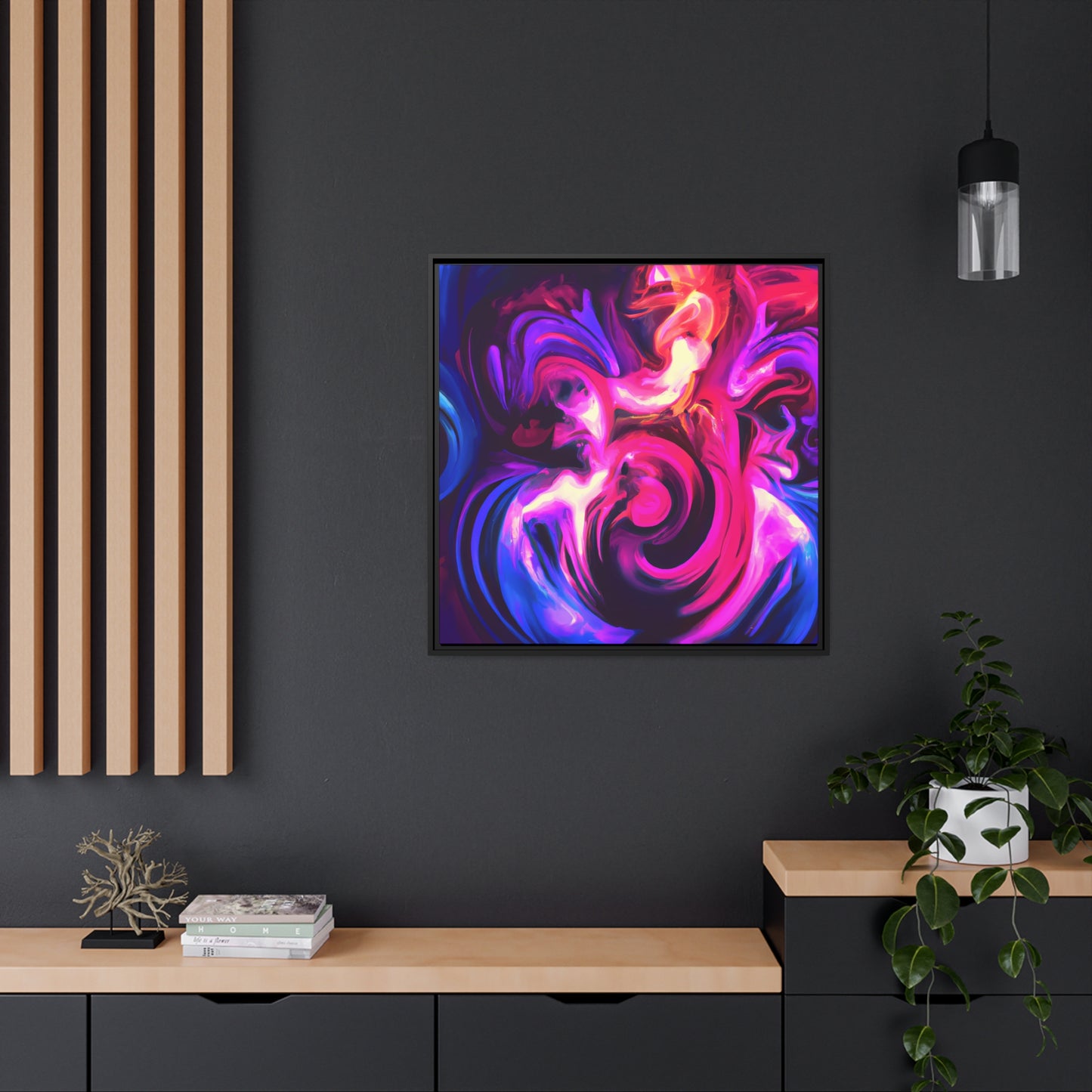 Quantum Euphoria 14 - on Framed Canvas