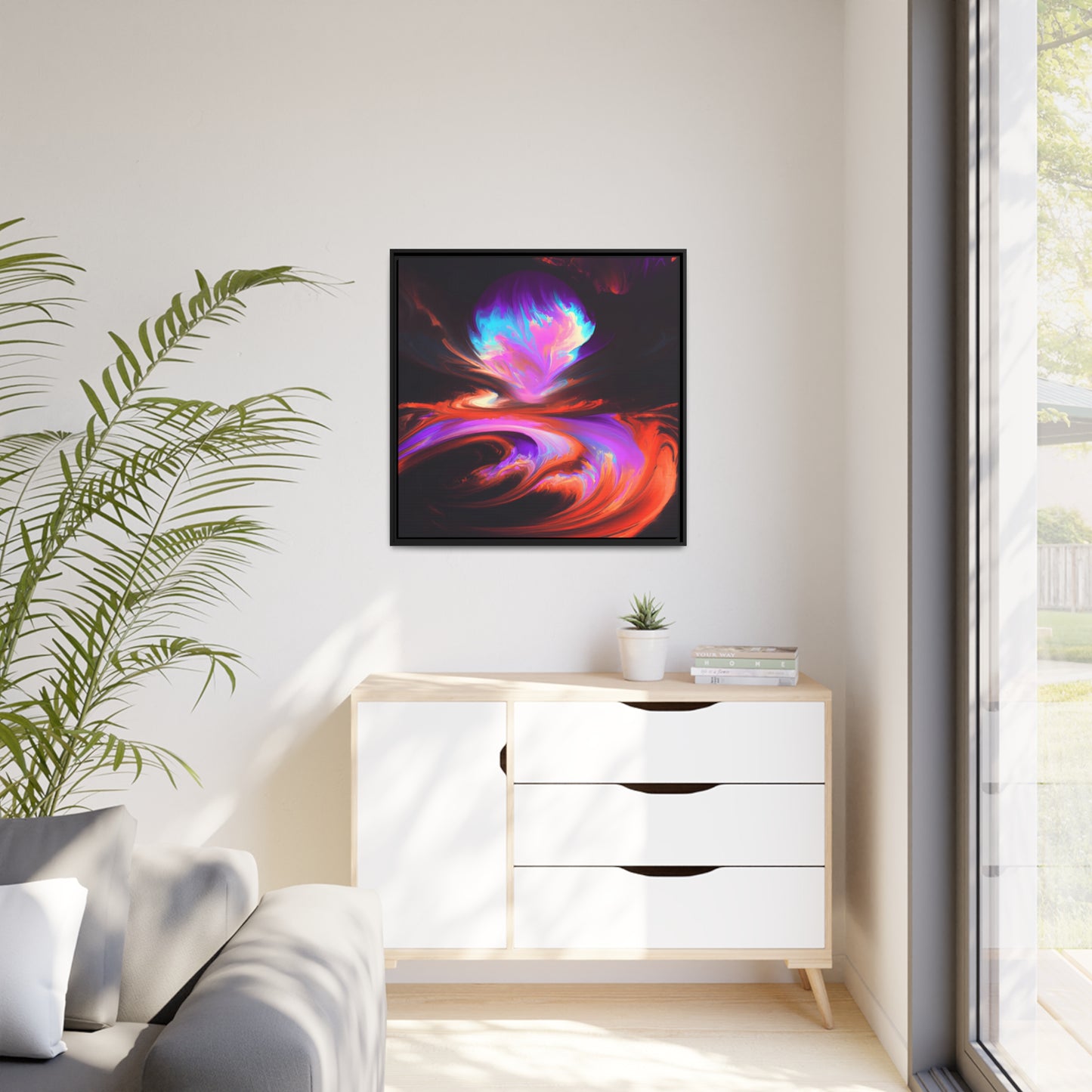 Quantum Euphoria 13 - on Framed Canvas