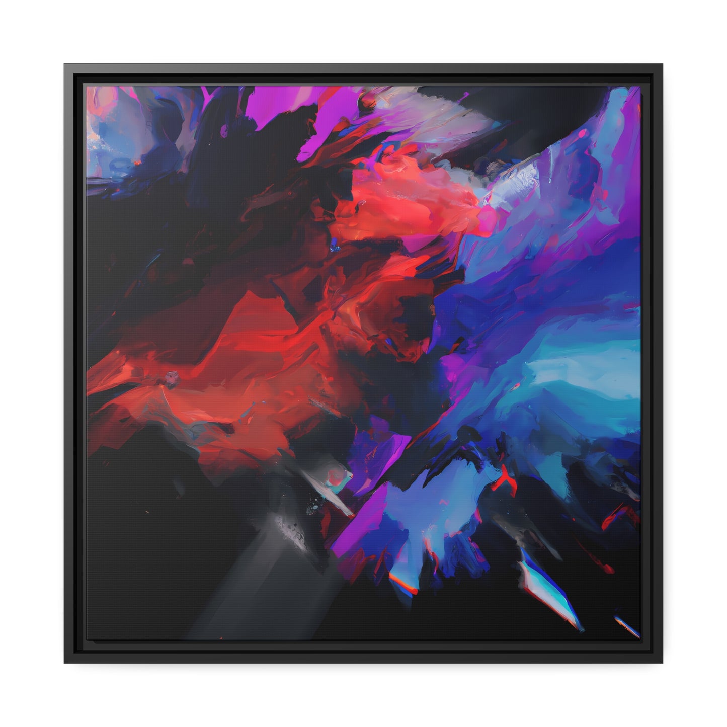 Fabstract 39 - on Framed Canvas