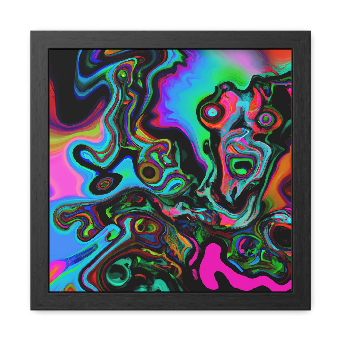 Fabstract 52 - on Framed Print