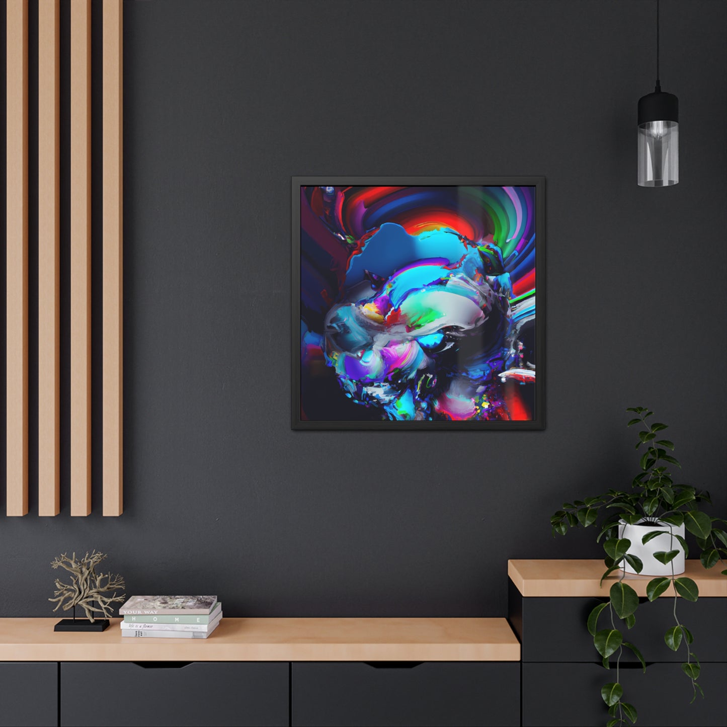 Neon Nexus 4 - on Framed Print