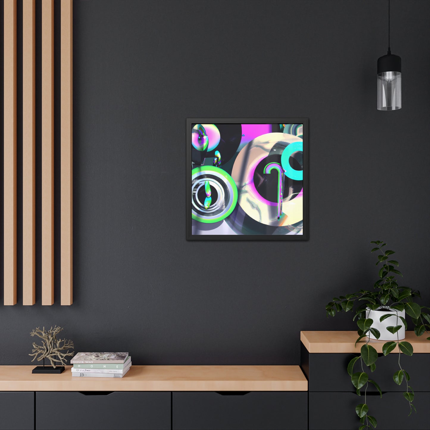 Neon Nexus 7 - on Framed Print